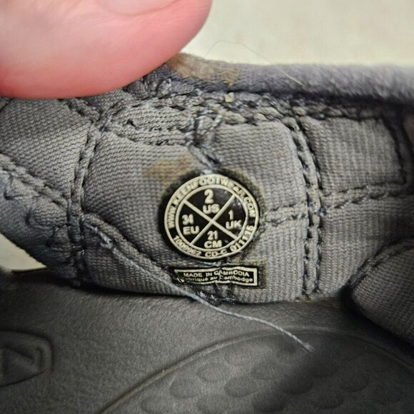 Keen Youth Newport H2 Sandals Size 2 Blue Strap & Adjustable‎ Bungee Cord Rubber - Picture 6 of 10